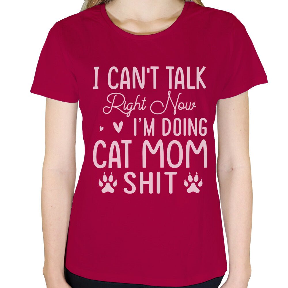 Katzen T-Shirt Frauen I can´t talk