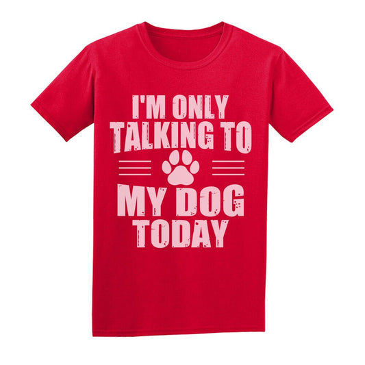 Hundeliebhaber T-Shirt / Basic Shirt Herren I`m only talking to my Dog today
