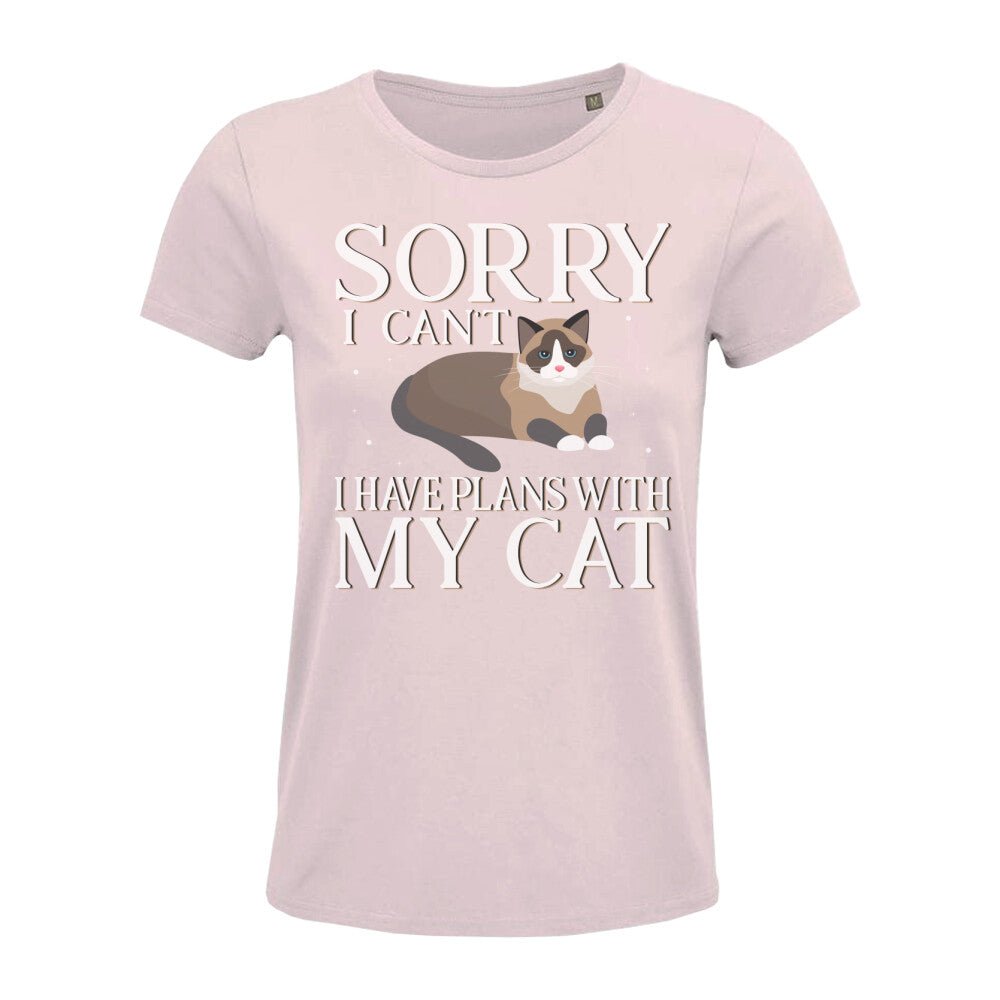 Katzen T-Shirt Frauen Sorry I can´t