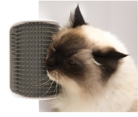 Katzen-Selbstpflegebürste Haustierwand-Selbstkratzbürste