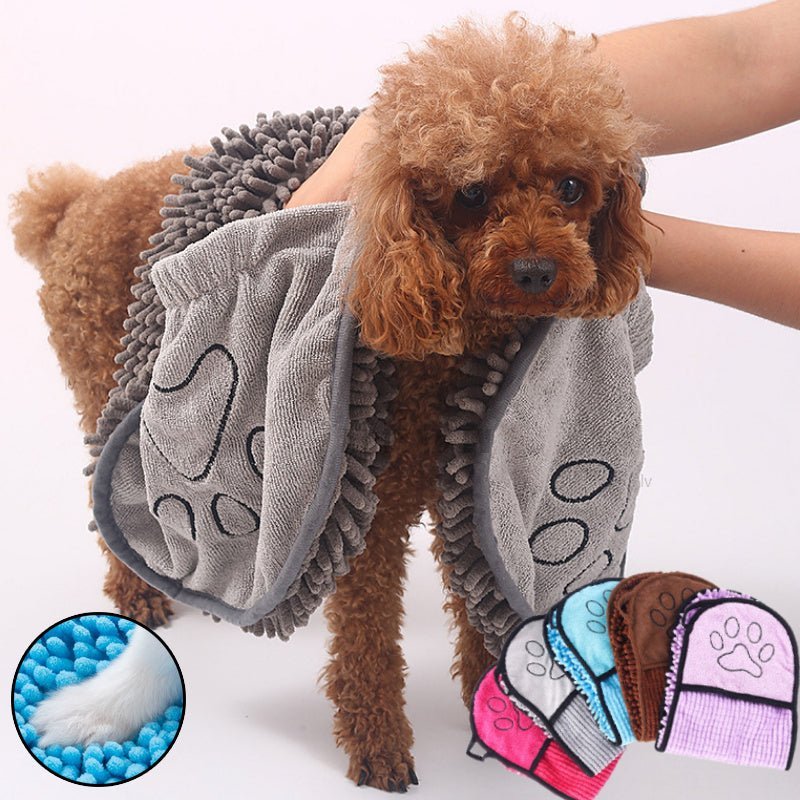 Schnelltrocknendes Premium-Hundehandtuch / Handtuch für Hunde