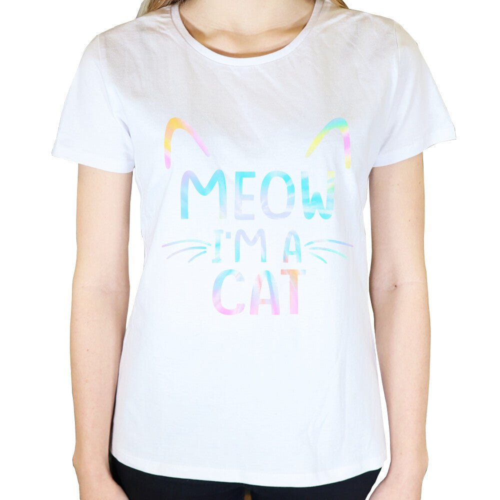 Katzen T-Shirt Frauen Meow