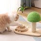 Kleiner Katzen-Kratzbaum mit Holzkugelbahn