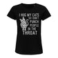 Katzenliebhaber T-Shirt / Klassisch organisches Frauen T-Shirt I hug my Cats so I .....